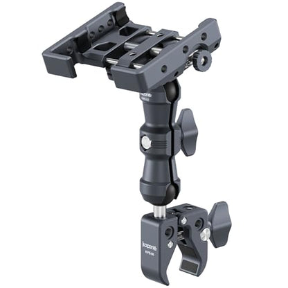 Anti-Shake Motorcycle Phone Holder, Super Clamp Fits 0.5"-2" Diameter Bars, 25mm Ball Head & Double Socket Arm, 360° Rotatable, Universal for iPhone/Samsung/Android Phones Width 2.56"-3.74" (KPS-14) - color: KPS-14