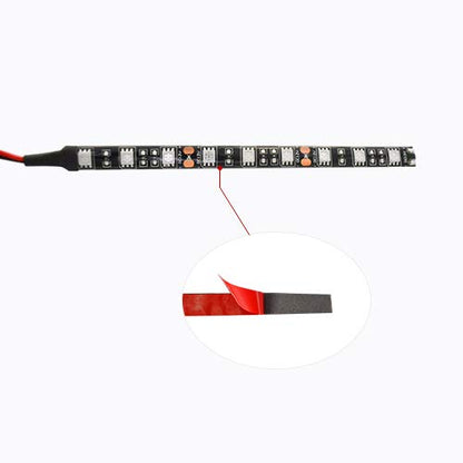 2PCS 18 LED Strip Universal Motorcycle Bike Amber LED Turn Signal Indicator Blinker Light 12v