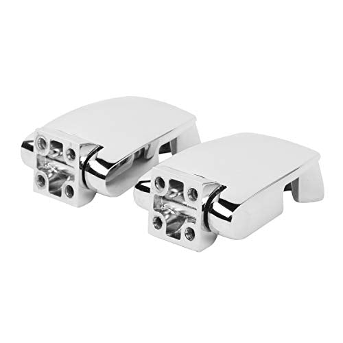 Tour Trunk Hinges Fit for Harley Davidson Touring and Trike Models Equipped with Razor Chopped or King Trunk Luggage 1988-2013 Mirror-Chrome Finish Sold as Pairs