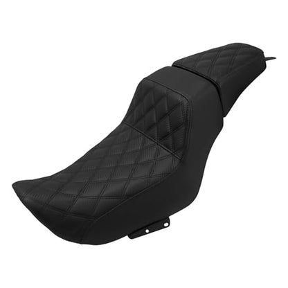 Motorcycle Driver Passenger Seat Two-up Seat Fit For Harley Nightster RH975 Nighster Special RH975S 2022-up (Black Stitching) - color: Black Stitching