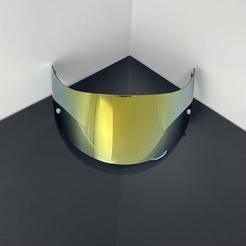 902 Helmet Visor Replacement,Motorcycle Helmet Face Shield for ILM 902,902L,902BT (Gold-Day Use Only) - color: Gold-day Use Only