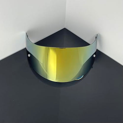 902 Helmet Visor Replacement,Motorcycle Helmet Face Shield for ILM 902,902L,902BT (Gold-Day Use Only) - color: Gold-day Use Only