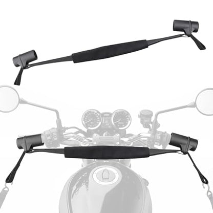 Motorcycle Handlebar Straps for 32" Handlebars - Adjustable Tie Downs for Mopeds, Scooters, Bikes with Fairing, Compatible with Black Bar-Harness II for Secure Trailer Transport