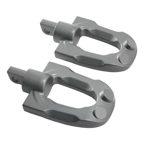 TCMT Foot Pegs Footrests Male Mount Fit For Harley Touring Road King Street Glide Road Glide Electra Glide Softail FL Fat Boy Sportster XL 883 Dyna Low Rider Super Glide - color: Gunmetal Gray, size: Stype J