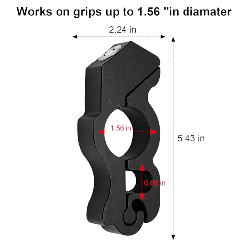 Heavy Duty Anti Theft Helmet, Brake and Handlebar, Universal for Motorcycles, ATVs, Dirt Bikes, Mopeds, Scooters | Dirt Bike, Moped, Scooter, ATV Accessories - color: Black