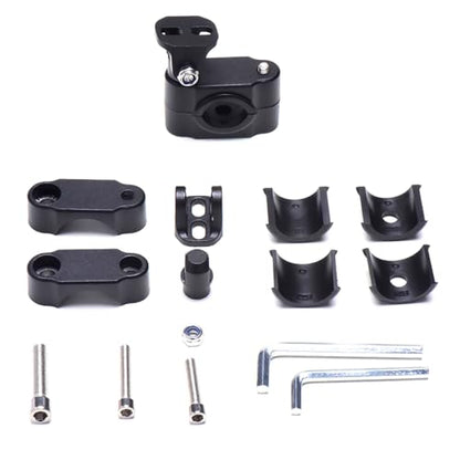 Motorcycle Spotlight Bracket, Adjustable Light Bar Mounting Holder for Driving Fog Lights, Tube Clamp Mounting Bracket Fit 0.7"-1.25" ATV UTV Roll Bar (2 Pcs)