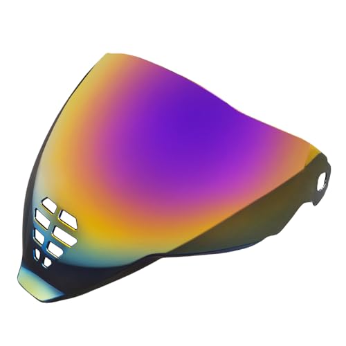 Airflite Shield Uv-protected For ICON IC-06 Airflite Face Shield Replacement Helmet Visor (Revo Rainbow-day use only) - color: Revo Rainbow-day Use Only