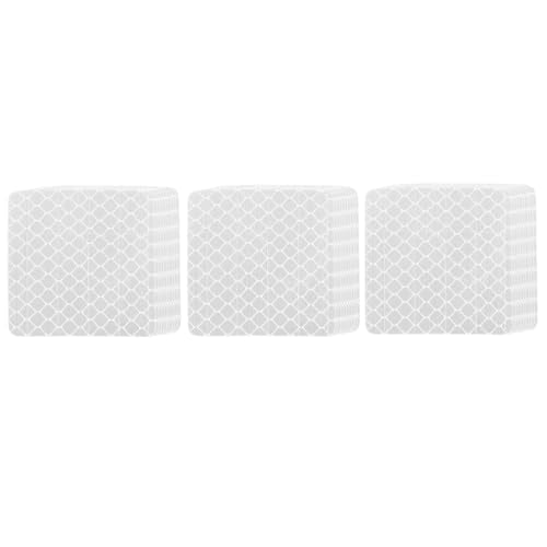 PATIKIL Reflective Stickers (Square, White) (50 Pcs) High Visibility Safety Reflective Tape Adhesive Waterproof Warning Strips for Car/Motorcycle/Helmet/Trailer Truck - color: White, size: Square