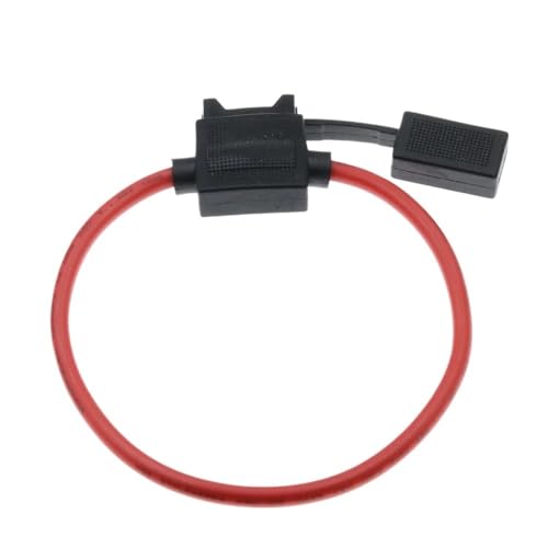 Water Proof Fuse Holder for Automobile 32V 18/16/14/12/10AWG Standard Fuse Insert 1A 2A 3A 4A 5A 7.5A 10A 15A-50(Black,10AWG_4A) - color: Black, size: 10AWG_4A