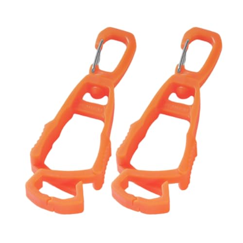 2 Pcs Gloves Belt Clips Hanger Gloves Holder Grabbers Clip Holder Work Clip Keeper Easy to Use Belt Clips Clamp Lightweight Connector - color: A