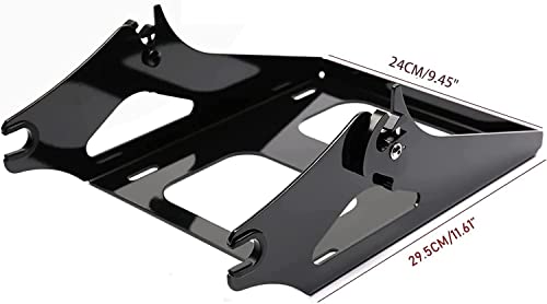 Gunship Grey Color-Matched Chopped Luggage Trunk Backrest Mounting Bracket Fit for Harley Touring Models 2014-2023 Road King Road Glide Street Glide Electra Glide - color: Gunship Grey Chopped Trunk Set #1