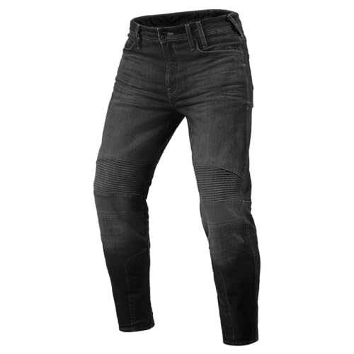 REV'IT! Men's Moto 2 Tapered-Fit Motorcycle Jeans (Dark Grey Used - 32Wx34L) - color: Dark Grey Used, size: 32W x 34L