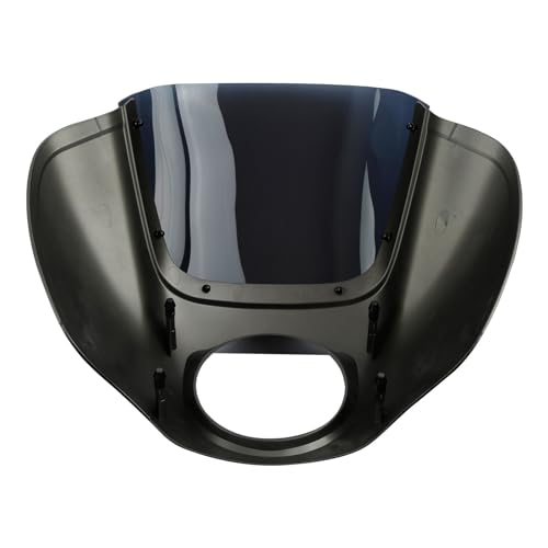 Front Headlight Quarter Fairing Windshield Fit For Harley Softail Low Rider FXLR Street Bob FXBB 2018-2020 Low Rider S FXLRS 2020-2025 Softail Standard FXST 2020-2024 Industrial Gray/Black Denim - color: Fairing Industrial Gray/Black Denim #2