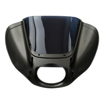 Front Headlight Quarter Fairing Windshield Fit For Harley Softail Low Rider FXLR Street Bob FXBB 2018-2020 Low Rider S FXLRS 2020-2025 Softail Standard FXST 2020-2024 Industrial Gray/Black Denim - color: Fairing Industrial Gray/Black Denim #2
