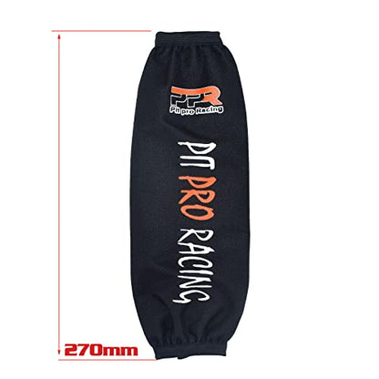 Rear Shock Absorber Guard Wrap Dust Cover Fits for CRF YZF KLX Dirt Bike Motorcycle ATV Quad Motocross (28mm) - size: Rear Protector-28cm