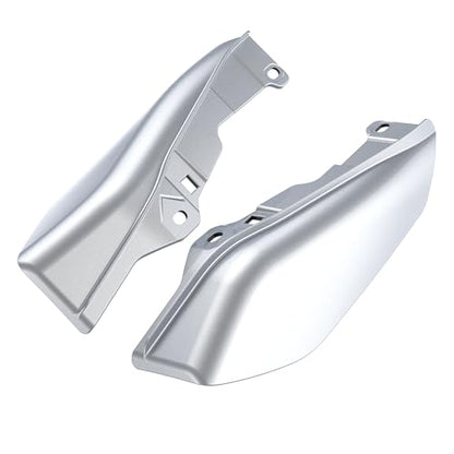 Mid Frame Air Deflectors Heat Shield Fit for Harley Touring 2009-2026 Baracuda Sliver - color: Baracuda Sliver