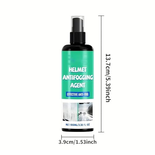 100ml Anti Fog Cleaner Sprays for Motorcycle Visors Prevents Buildup and Scratches Ensuring Clear