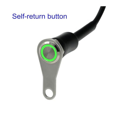 Stainless Steel Motorcycle Switch ON-Off Handlebar Adjustable Mount Waterproof Switches Button DC12V Fog(A1) - color: A1