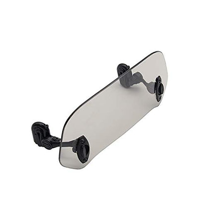 Motorcycle Adjustable Clip-On Windshield Windscreen Extension Spoiler Deflector (gray) - color: gray