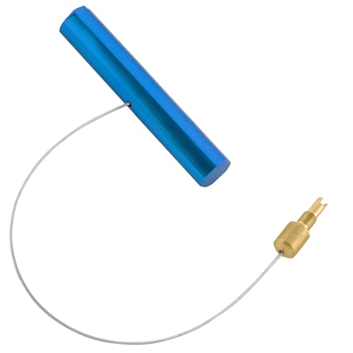 Sun Walker Valve Stem Puller, Tire Stem Fishing Tool with Air Valve Core Remover, Tire Repair Fishing Tool Puller for Installing Inner Tubes & Rim Locks on Motorcycle ATV Dirt Bike (Blue) - color: Blue