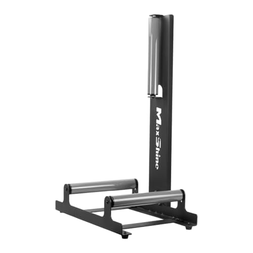 Maxshine Wheel Rim Detailing Rolling Wheel Stand (WS01) - 23”L x 14”W x 36”H, 360° Tire & Rim Detailing, Ceramic Coating, Tire Shine, Wheel Wash & Roller Stand - Black - size: L