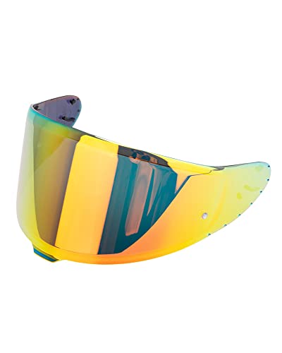 CWR-F2 Shield Visor with Pin Replacement For RF-1400 RF1400 Motorcycle Helmet, CWR F2 Aftermarket Visor (Deep Gold) - color: Deep Gold