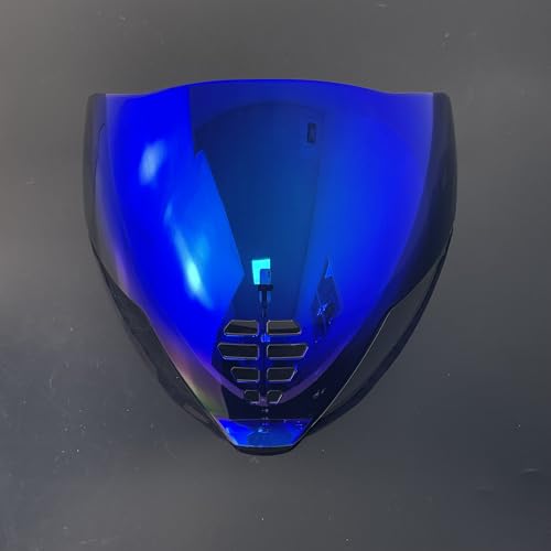 Airflite Shield Uv-protected For ICON IC-06 Airflite Face Shield Replacement Helmet Visor (Revo Deep Blue-day use only) - color: Revo Deep Blue-day Use Only