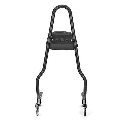 Mofun Tall Gloss Black Detach Passenger Backrest Sissy Bar with Pad Compatible with Harley Softail Deluxe Heritage Classic Street Bob 2018-2025 etc