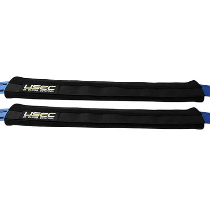 US Cargo Control 2" x 20" Fleece Sleeve Protector for Tie Downs with Hook and Loop Closure, Strap Protector for 2 Inch Ratchet Straps, 1/2 Inch Thick to Protect Your Straps and Cargo Items - 2 Pack - size: 2 Sleeves