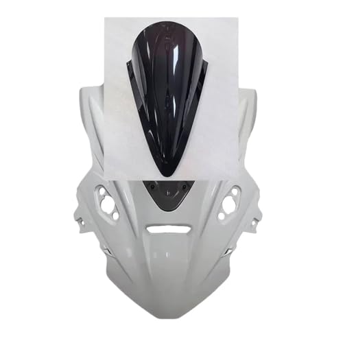 Motorcycle Windshield for 675SR CF675SR CF 675SR-R Motorcycle Double Bubble Windscreen Screen Windshield Wind Deflectors Accessories - color: White Black
