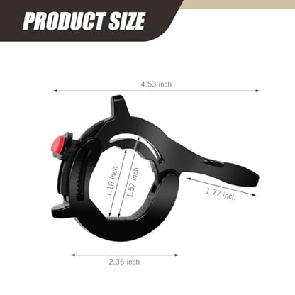 Shakas Motorcycle Cruise Control Assist, Throttle Lock Cruise Control Throttle Clip, Handlebar Attachment Retrofit Accessory, Suitable for Most Motorcycle Scooters (Black)