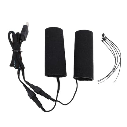 FTVOGUE Heated Motorcycle Grips Cover, Synthetic Fiber with Adjustable Temperature Levels, Ideal for ATV and Electric Bike Riders