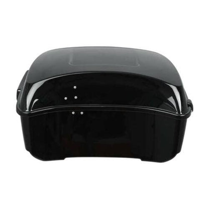 TCMT King Motorcycle Trunk Box Backrest Two Up Mounting Rack Top Rack Fit For Harley Touring 1997-2008 Electra Glide Road Glide Street Glide Pack - color: No Speaker Holes: Style E Chrome Rack