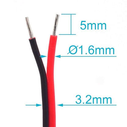 2/4/6PCS 2Pin USB 2.0 USB Female Pigtail Cable Power Jack DC 5V 3A Charging Port Connector Charge Interface with Open Cable USB Charger Flush Mount Socket for DIY Repairing (4)