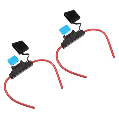 DMiotech 2 Pcs Inline Fuse Holder DC 32V 8 AWG Waterproof Blade Fuse Holder 60A for Automotive, Marine, Truck, Motorcycle Blue - style: 60A