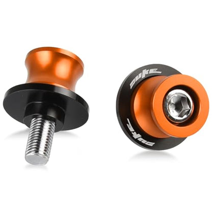 2pcs M10*1.25+1.5 DUKE Swingarm Spools,Motorcycle Swing Arm Spools Sliders Compatible with Duke 125 200 300 390 RC125 RC200 RC390 690 790 890 990 1090 1190 1290 Adventure(orange)