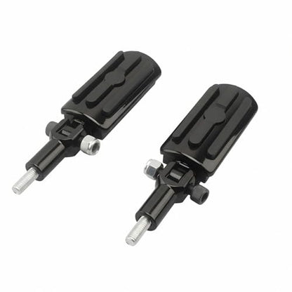 Passenger Footpeg Mounting Kit with Pegs Compatible with Harley Softail FXST FLSTC FLSTF FXSTD FLSTS FLSTN 2000-2006 Replaces OEM 50942-00 - Black