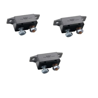 ZOOKOTO 3pcs 12-24V 40 Amp ATV Stud Bolt Resettable Circuit Breaker Fuse Holder 40A - color: 3Pcs, size: 40A