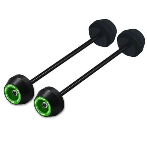 Motorcycle Wheel Protector for BMW S1000 RR S1000RR 2009 2010 2011 2012 2013-2018 Motorcycle Accessories Front Rear Wheel Axle Fork Crash Slider(Green) - color: Green