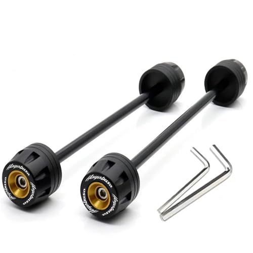 for Suzuki Hayabusa GSX1300R 2008-2022 Motorcycle Front Rear Axle Fork Wheel Protector Sliders Falling Protection(Gold) - color: Gold