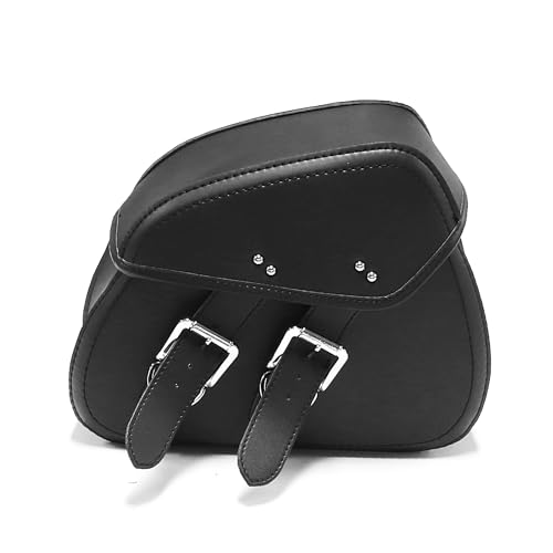 MZS Motorcycle Saddle Bags, 16L Waterproof Throw Over Saddlebags Storage Motorbike Side Bag Accessories Compatible with Sportster Softail Dyna V-star Shadow Rebel Boulevard Vulcan Eliminator Fury - size: 16L
