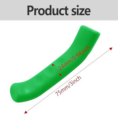 2 Pairs Bicycle Brake Lever Grip Protector Cover, Non-Slip Brake Lever Grip, Silicone Sleeve Universal Brake Protection Handle Cover for Bicycle, Cycling, Road/Mountain Bikes, Green - color: Green