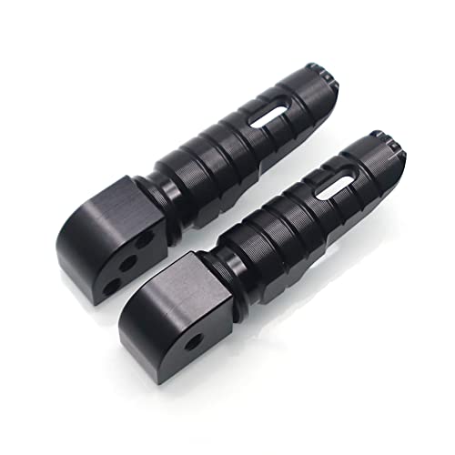 MZS Motorcycle Foot Pegs, Aluminum Passenger Footpeg Rear Footrest Rest Pedal Adjustbale Black Compatible with Z400 Z650 Z900 Z1000 Z1000SX ZX6R ZX10R ZX14R Concours EX 250 300 400 650 - size: Z400 Z650 Z900 Z1000 Z1000SX ZX6R ZX10R ZX14R