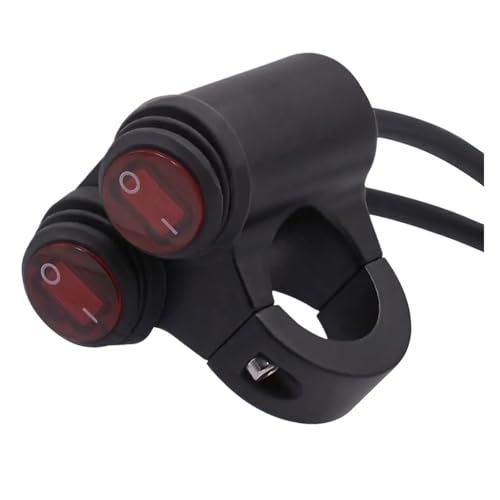Motorcycle Handlebar Headlight Switch Dual Button Control 7/8inch 22mm Flasher Speaker Switch Fog Spotlight Switches