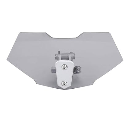 Motorcycle Acrylic Adjustable ClipOn Wind Deflector for Enhanced Comfort (Smoky Gray) - size: Smoky Gray