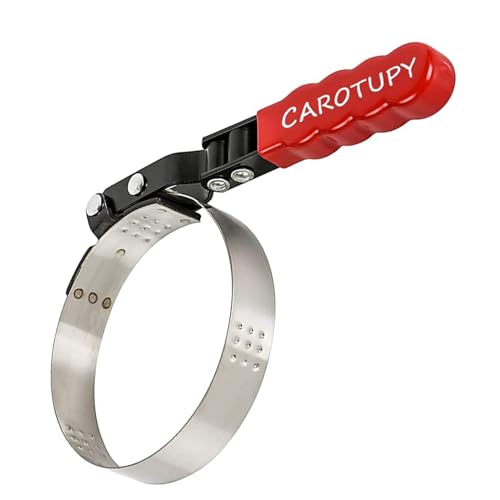 Large Oil Filter Wrench, Oil Filter Removal Tool Fits Filter from 4-5/16" to 4-15/16" for Oil Change