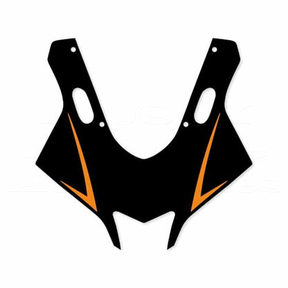 Motorcycle Front Fairing Reflective Sticker Decals,Orange | Compatible with Yamaha YZF R25 R3 2019-2022 - color: Orange