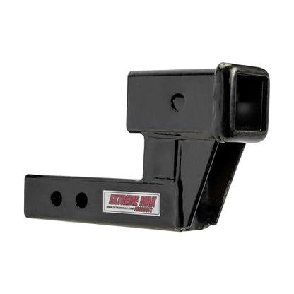 EXTAI Extreme Max 5001.6509 Solid Shank Receiver Extension - 4" Rise, Includes Two Hitch Pins, Black - size: 4" Rise