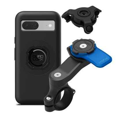 Quad Lock Motorcycle Handlebar Mount Kit with Vibration Dampener and MAG Phone Case for Google Pixel 8a - size: Pixel 8a