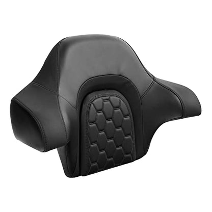 C.C. RIDER Wrap Around King Tour Trunk Backrest fit for Harley Touring Road King Street Glide Road Glide Electra Glide 2014-2024 - color: Passenger Backrest 16#Black
